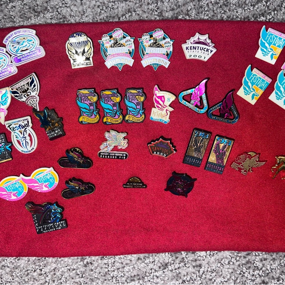 Set of collectible Derby Pins